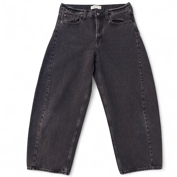 Abercrombie & Fitch Mid Rise Barrel Jean - Picture 3 of 5